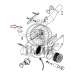 DIHTUNG AUSPUHA TOMOS T15.BT50.E90 ORIGINAL