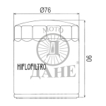 FILTER ULJA HF551 HIFLO