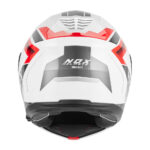 Kaciga NOX Flip Up N968 SHIFT sa naočarima belo crvena
