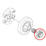 Puž uljne pumpe Husqvarna 455 460 461 Jonsered 2255