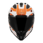 Kaciga LS2 Enduro MX702 PIONEER II NAMIB belo narandžasta