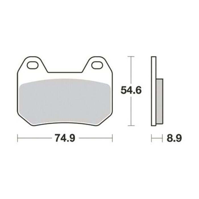 Disk pločice TRW MCB713 ( ORGANIC )
