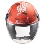 Kaciga LS2 Jet OF558 SPHERE LUX SKATER mat crvena