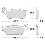 Disk pločice TRW MCB786SRM ( MAXI – SCOOTER SINTER)