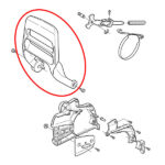 Štitnik za ruku kočnica Husqvarna 340 345 350 357 359 THORP