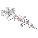 Puž uljne pumpe STIHL 064 066 MS 640 650 660 sa oprugom