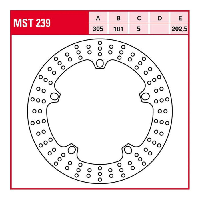 Kočioni disk TRW MST239