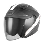 Kaciga NOX Jet N130 EKTO belo mat crna