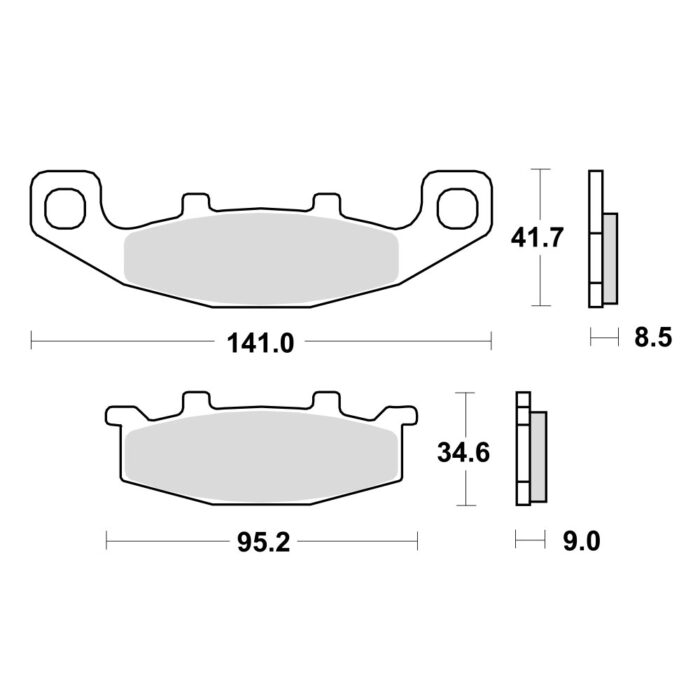 Disk pločice TRW MCB569SH ( SINTER )