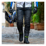 Pantalone LS2 TRAVEL SHORT muške crno tamno sive kratke