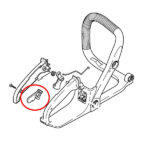 Blokada gasa STIHL 017 018 MS 170 180 THORP