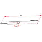 Nož kosačice L 480 mm fi 32 mm MTD 48E 48EM električna