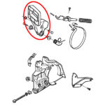 Štitnik za ruku kočnica Husqvarna 136 137 141 142