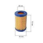Filter vazduha TECUMSEH papirni okrugli 3,5 do 4 KS ( 44x20x70 mm ) THORP