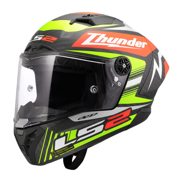 Kaciga LS2 Full Face FF805 THUNDER CARBON GP AERO REPLICA crna