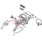 Poluga gasa STIHL 029 039 MS 290 310 390