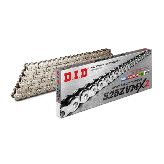 Lanac DID 525ZVMX2 120 linkova Super-street X-Ring srebrni