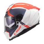 Kaciga LS2 Full Face FF817 CHALLENGER II TITAN belo plavo crvena