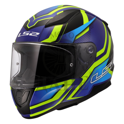 Kaciga LS2 Full Face FF353 RAPID II FLITZ žuto plava