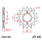 Lančanik prednji JT  JTF430-14 (520)14 zuba