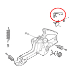 Blokada gasa Husqvarna 340 345 350 357 359 THORP