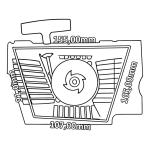 Dekla startera Husqvarna 340 345 350 kpl THORP