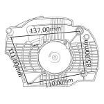 Dekla startera Husqvarna 445 450 THORP