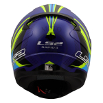 Kaciga LS2 Full Face FF353 RAPID II FLITZ žuto plava