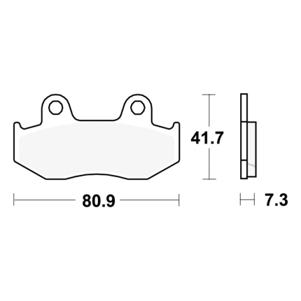 Disk pločice TRW MCB534 ( ORGANIC )