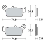 Disk pločice TRW MCB650 ( ORGANIC )