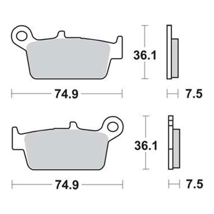 Disk pločice TRW MCB650 ( ORGANIC )