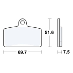 Disk pločice TRW MCB780 ( ORGANIC )