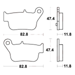 Disk pločice TRW MCB873SRM ( MAXI – SCOOTER SINTER )