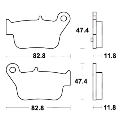 Disk pločice TRW MCB873SRM ( MAXI – SCOOTER SINTER )