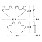 Disk pločice TRW MCB877SH ( SINTER )