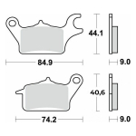 Disk pločice TRW MCB881 ( ORGANIC ) Yamaha Tricity