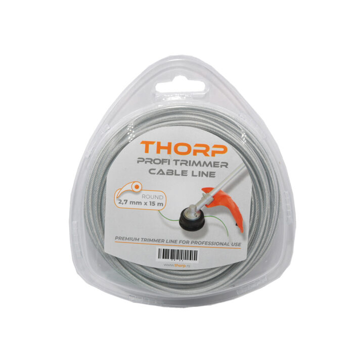 PVC konac fi 2,7×15 m okrugli sa sajlom THORP PROFI LINE