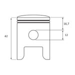 Klip Husqvarna 365 fi 48 mm bolcna 12 mm THORP