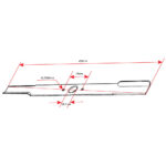 Nož kosačice L 480 mm fi 19,7 mm Alko