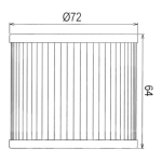 Filter ulja HF133 Hiflo