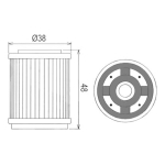 Filter ulja HF143 Hiflo