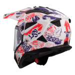 Kaciga LS2 Enduro MX702 PIONEER II FANTASY belo crveno plava