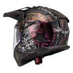 Kaciga LS2 Enduro MX702 PIONEER II RANGI crna