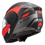 Kaciga LS2 Flip Up FF902 SCOPE II DURIA crno crvena