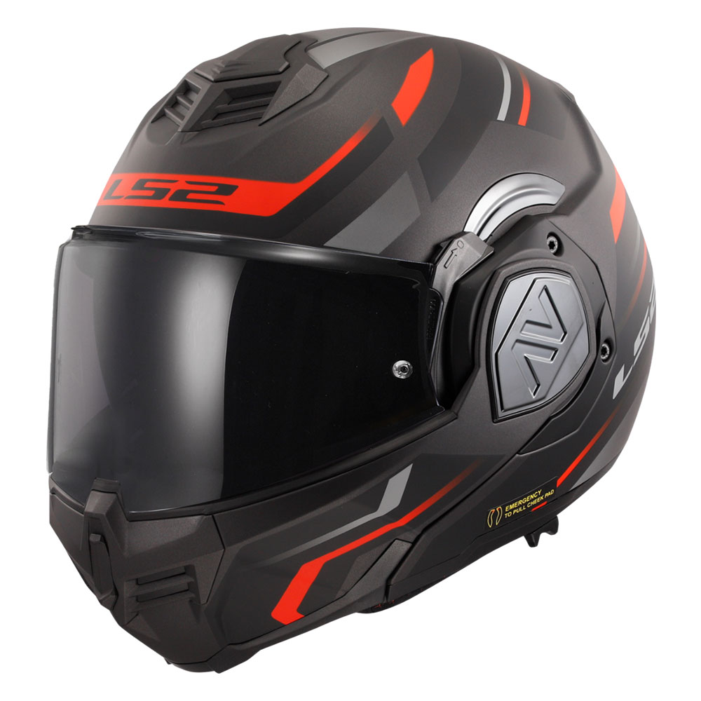 833ce91b-2869-466c-a85f-e8a6c14334cc Kaciga LS2 Flip Up FF906 ADVANT KUKA mat crno crvena sa naočarima