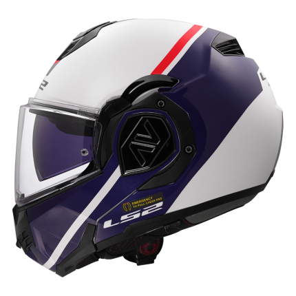 Kaciga LS2 Flip Up FF906 ADVANT SWIPE belo plava
