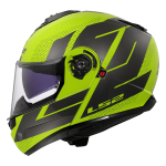 Kaciga LS2 Flip Up FF908 STROBE II CODE žuto siva