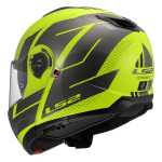 Kaciga LS2 Flip Up FF908 STROBE II CODE žuto siva
