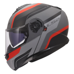 Kaciga LS2 Flip Up FF908 STROBE II MONZA crno sivo crvena