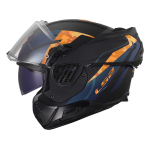 Kaciga LS2 Flip Up FF910 ADVANT II GLIDE crno narandžasta